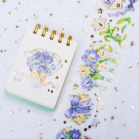 Maßgefertigte Hochwertige Goldfolie Matte PET-Klebebandrollen für Journaling und Scrapbooking