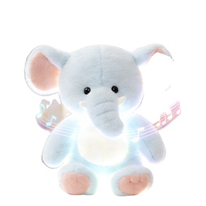 Juguete de Peluche Antiestrés de Elefante Anime Bordado con IA, OEM/ODM, Súper Suave, para Niños - Product Image 1