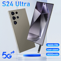Smartphone Original 5G LTE S24 Ultra 16GB+512GB Deca Core Dual SIM dengan Layar OLED 120Hz dan Dukungan Bahasa Spanyol
