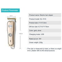 Tondeuse à cheveux électrique professionnelle rechargeable DALING 1994, coupe-cheveux sans fil, dernière génération, pour salon