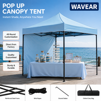 Tente commerciale 3x3 robuste, imperméable, pliable, grande taille pour événements, salons professionnels, logo personnalisé