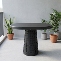 Table pliante moderne légère et portable, réglable en hauteur, en plastique imperméable pour l'extérieur