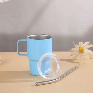 3Oz Double Wall Vacuum Insulated Stainless Steel <b>Thermos</b> Wine Glass Coffee Mini Shot Glass Tumbler Mug <b>Cups</b> With Handle - Product Image 3