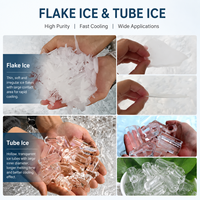Machine à glace en flocons industrielle 15T, générateur de glace en flocons entièrement automatique, production pour les ports de pêche et la transformation des produits aquatiques