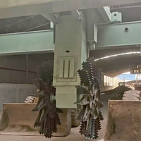 Machine à retourner le compost à grande roue haute efficacité pour les déchets organiques