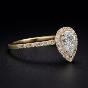 Anillo de dos tonos con diamantes brillantes para mujer, con un diseño elegante y lujoso, accesorio de joyería fina para boda, compromiso, aniversario - Product Image 3