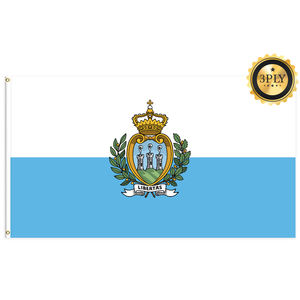 Venta al por mayor 3x5ft banderas de <span class=keywords><strong>San</strong></span> Marino 68D/100D poliéster Personalizar todas las naciones envío rápido Proveedor confiable entrega rápida - Product Image 2