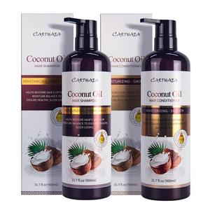ชุดผลิตภัณฑ์ดูแลเส้นผมด้วยน้ำมันมะพร้าว แชมพูและครีมนวดผมสูตรทำความสะอาดล้ำลึกที่ดีที่สุด - Product Image 4