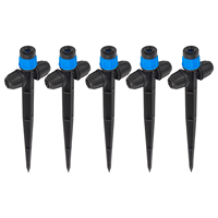 Arroseur à jet réglable pour jardin, serre, pelouse, balcon, arrosage des fleurs, goutteur de jardin, compatible avec tuyau de 1/4 pouce