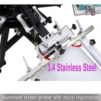 Machine d'impression manuelle pour t-shirt, 6 couleurs, 6 emplacements, vente en gros, usine