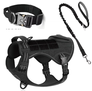 Kingtale Robustes Taktisches Hundehalsband-Leine-Geschirr-Set für Outdoor-Training mit Anti-Zug-Funktion und Kontrollgriff für Große Hunde - Product Image 3