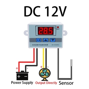 XH-W3002 12V 24V 220V microcomputer digital <b>thermostat</b> temperature <b>control</b> switch temperature digital display 0.1 precision - Product Image 5