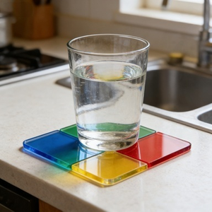 ที่รองแก้วและแผ่นรองโต๊ะครัวแบบหรูหราเป็นมิตรกับสิ่งแวดล้อม ทำจากพลาสติก PS - Product Image 5