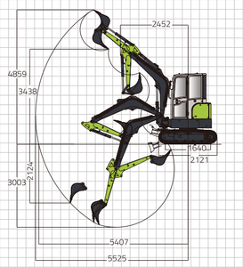 Excavatrice Zoomlion ZE35GU: définition d'une nouvelle référence pour les excavatrices de 3.5 tonnes Préparez-vous à être impressionné - Product Image 5