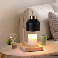 Lampe aromatique créative à hauteur réglable avec fondoir à cire et diffuseur d'huiles essentielles Décoration de chevet Chauffe-bougies