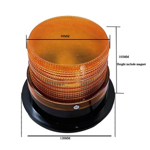 <span class=keywords><strong>Vente</strong></span> à chaud 12v 24v voyant d'avertissement balise stroboscopique ambre ambulance stroboscopique lumière de balise rotative 12-70v base magnétique de balise verte - Product Image 3