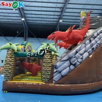 Château gonflable de dinosaure géant jurassic, maison de rebond