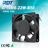 Ventilateur de ventilation d'origine japonaise 220V AC 14W 4715MS-22W-B50 à roulement à billes 119x119x38mm à haut débit d'air pour armoire d'alimentation UPS