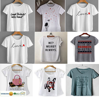 T-shirt court pour femme en coton biologique 100% - Impression sérigraphique personnalisée - Logo personnalisé - Haute qualité - Respirant - Séchage rapide - Décontracté - Grande taille