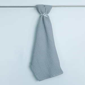 Alta calidad gris claro Melange Waffle tejido tiro acogedor sofá de algodón decoración para el hogar Hotel Oficina - Product Image 1