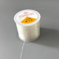 100 metre Şeffaf Beyaz Elastik Kordon Olta İpi DIY Takı Aksesuarları Aşınmaya Dayanıklı Bileklik Boncuk İpi