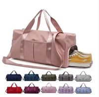 Sac de sport de voyage grande capacité avec compartiment à chaussures, logo personnalisé, sac à main tendance pour le fitness, le yoga et les sports