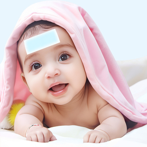 แผ่นแปะลดไข้คูลเฟเวอร์ แผ่นแปะลดไข้ทางการแพทย์ คุณภาพสูง บรรเทาอาการไข้ด้วยเจลเมนทอลเย็นสำหรับเด็ก - Product Image 5