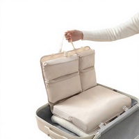 Sac de rangement suspendu moderne à 5 compartiments, lavable en machine, organisateur de voyage, idéal pour le salon, en polyester.