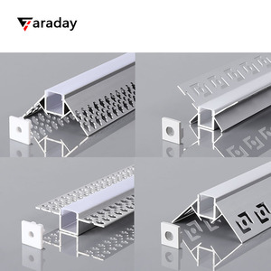 Faraday Bề Mặt Gắn Treo Tuyến Tính Ánh Sáng <span class=keywords><strong>LED</strong></span> Strip 8075 <span class=keywords><strong>T5</strong></span> Alu Kênh Với PC Khuếch Tán Bìa <span class=keywords><strong>LED</strong></span> Nhôm Hồ Sơ - Product Image 2