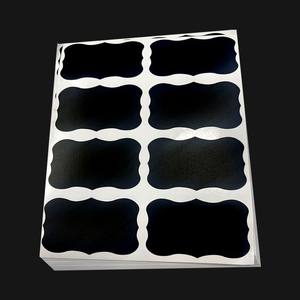 Étiquettes autocollantes imperméables pour tableau noir avec marqueur à craie, étiquettes parfaites pour bocaux Mason, autocollants noirs pour classification - Product Image 5
