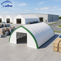 Abri de stockage portable Suihe moderne de 32 pieds avec structure en acier galvanisé et couverture en PVC