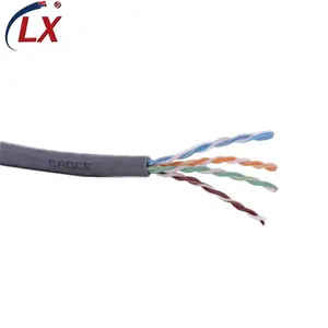 Awg kabel komunikasi Ethernet, kabel komunikasi Ethernet kucing 5E utp lan tanpa pelindung 0.45mm