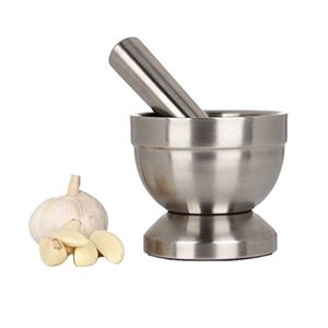 مطحنة التوابل مزدوجة الصلبة طاحونة من الفولاذ المقاوم للصدأ هاون ومدقة المطبخ الثوم Pugging وعاء الصيدلية السلطانية - Product Image 1