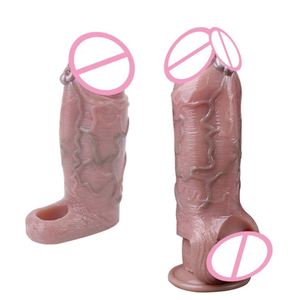 Funda de Pene Realista de Silicona Líquida SXXY, Funda Hueca para Pene, para Hombres, Agrandamiento del Pene, Retraso de la Eyaculación, Juego para Parejas - Product Image 4