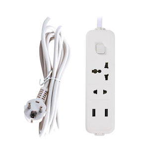 <span class=keywords><strong>Regleta</strong></span> <span class=keywords><strong>de</strong></span> <span class=keywords><strong>Enchufes</strong></span> Europea y Americana 3/4 Vías con 2 Puertos USB, Convertidor <span class=keywords><strong>de</strong></span> Enchufe Universal para EE. UU., Reino Unido y UE, Extensión con Cable <span class=keywords><strong>de</strong></span> 2.5 Metros, 10A - Product Image 2