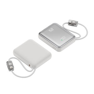 Nueva Batería de Polímero de Litio de Carga Rápida de 22.5w con Cable Tipo-C, Mini, Compacta, Portátil, de Alta Capacidad (10000mA), con Cable Integrado - Product Image 2