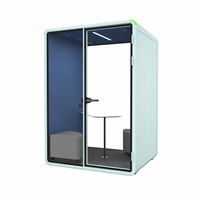 Cabine téléphonique insonorisée modulaire pour centre commercial, bibliothèque, école, bureau, isolation acoustique pour les appels