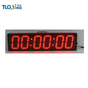 6" 6 digit marathon race clock double sided station clock
