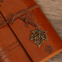 Cahier en cuir de vachette vintage fait à la main couverture en cuir Journal de voyage livre reliure à feuilles mobiles couverture rigide Journal mignon pour Notes