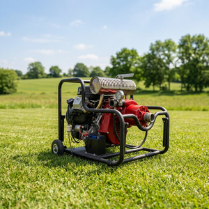 Timecore WBS-P400A Portable High Pressure <b>Water</b> Pump Gasoline Engine Pump for Emergency Firefighting Use - Product Image 1