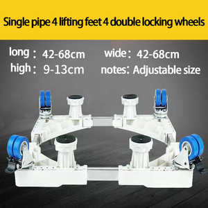 Base <span class=keywords><strong>de</strong></span> soporte para <span class=keywords><strong>lavadora</strong></span> y refrigerador móvil ajustable <span class=keywords><strong>de</strong></span> alta resistencia con ruedas - Product Image 5