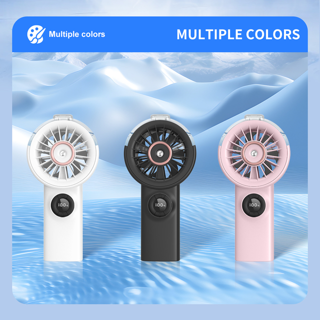 Mini Portable Handheld Battery Powered Car Use High Power Brushless Motor Cooling Fan