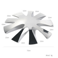 Plaque de pochoir pour nail art en acier inoxydable avec logo personnalisé, modèle de peinture pour ligne sourire française tendance
