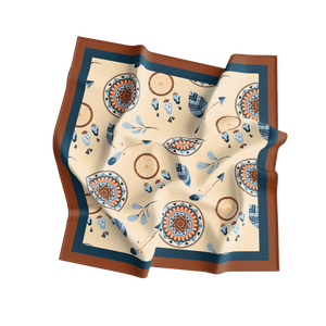 Fashion Women <b>Silk</b> Square <b>Scarf</b> Adult Reversible Pattern Digital Print European American Breathable All Seasons Daily Wear - Product Image 1