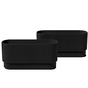 Grand pot à fleurs en céramique rustique moderne avec trou de drainage pour plantes vertes d'intérieur et bonsaï - Pot de fleurs en céramique écologique - Product Image 1