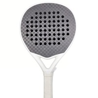 Raquette de beach tennis légère en fibre de graphite, forme goutte d'eau, portable, haute puissance, noyau souple en EVA, surface rugueuse, avancée