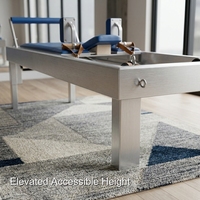 Reformer de Pilates de Grado Comercial con un Diseño Clásico de Aluminio Semi-Elevado