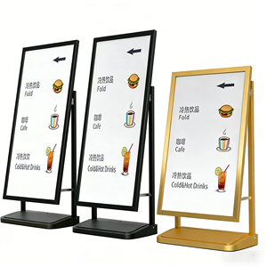 Support d'affichage publicitaire extérieur portable <span class=keywords><strong>en</strong></span> aluminium personnalisé, étanche et résistant au vent, pour affiches, vente <span class=keywords><strong>en</strong></span> <span class=keywords><strong>gros</strong></span>, ODM OEM - Product Image 1