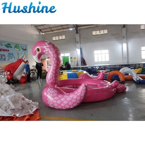 Flotteur <span class=keywords><strong>gonflable</strong></span> <span class=keywords><strong>géant</strong></span> en PVC de <span class=keywords><strong>flamant</strong></span> <span class=keywords><strong>rose</strong></span> personnalisé en usine de différentes tailles pour 6 personnes - Product Image 2