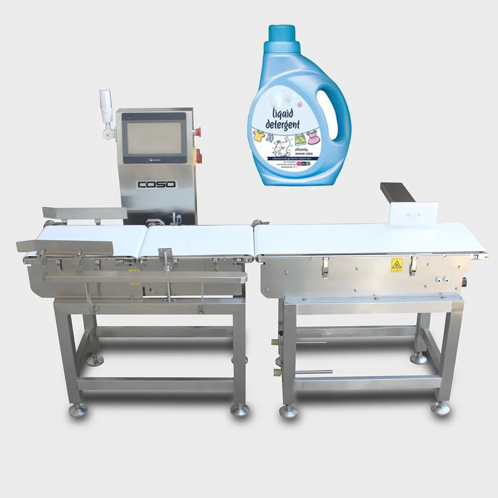 Bottles Check Weight Device Conveyor Weighing Machine Measuring Instrument For Laundry Detergent
